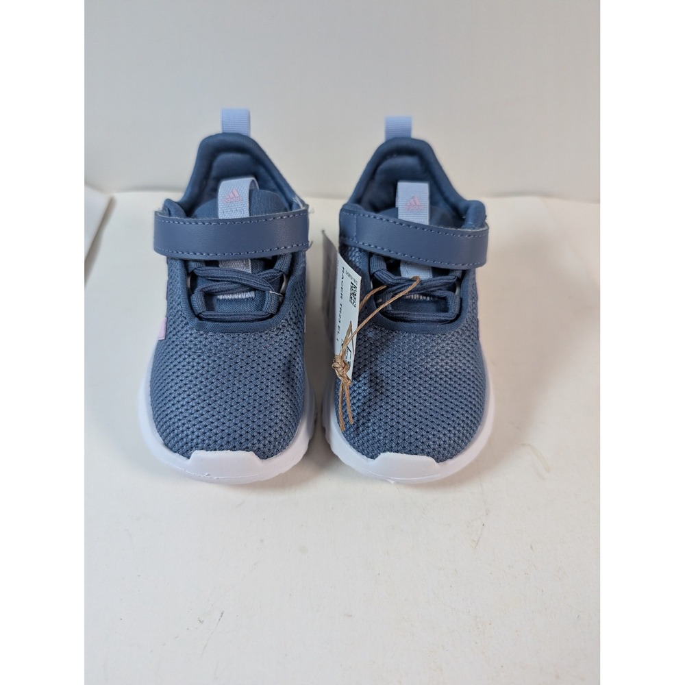 Adidas Racer TR23 EL I Baby Running Shoes Sneakers Blue Pink Sz 5K